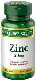 Anúncio: Nature's Bounty Zinc 50mg 100 Capsulas