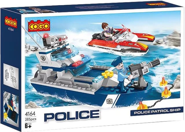 Navio de Patrulha Cogo Police 4164 (285 Peças)