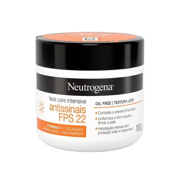 Hidratante Neutrogena Crema Antiedad Face Care FPS22 100GR