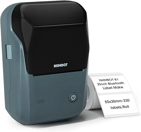 Impressora Térmica Portátil Niimbot B1 Etiqueta Azul