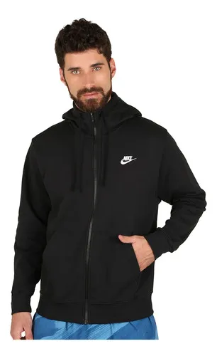 Jaqueta Nike Nk Club Ft Fz Hoodie Fn3884010 (t)xl Preto Tam. Xl