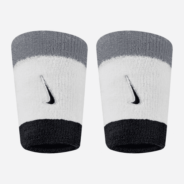 Nike Muñequera Swoosh Classic Ii5119122 Branco/cinza