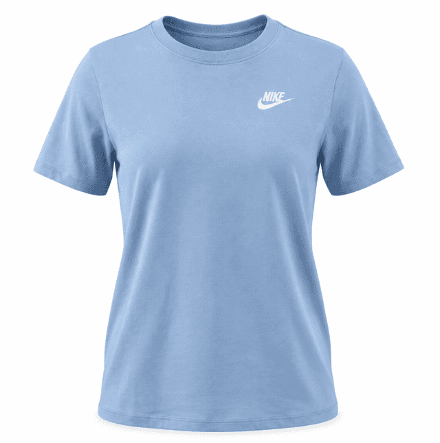 Nike Remera Fem Sportswear Club Ss DX7902486 (m) Celeste
