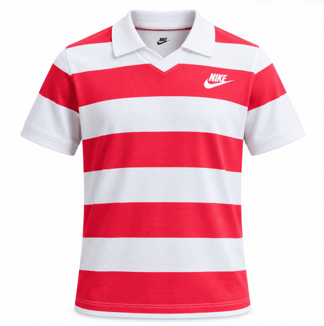 Camiseta Polo Infantil Nike Sportswear Older Im4551606 (S) Vermelho/Branco Tam. P