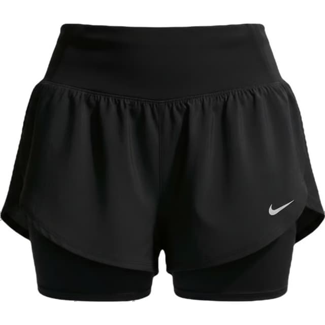 Short Nike Feminino Flow Dri-FIT 2-Em-1 If1497010 (Xs) Preto Tam. Xs