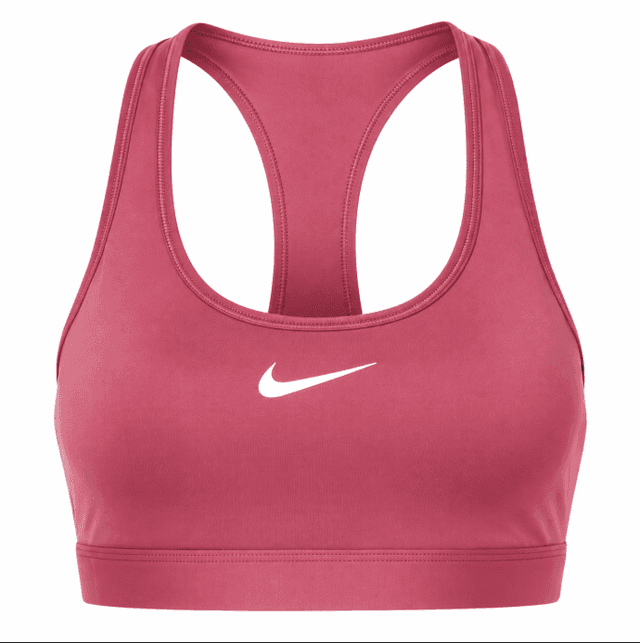 Nike Top Fem Swoosh Medium Support Sports DX6821654 (l) Bordo