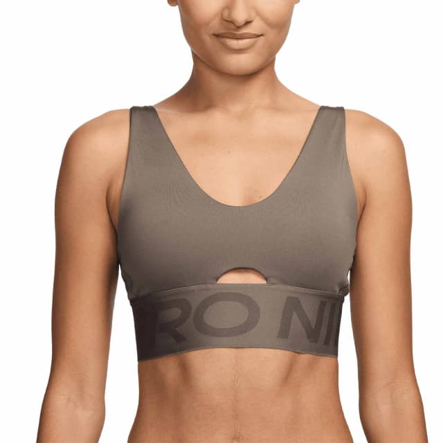 Top Nike Indy Plunge Hf7324233 Feminino Tamanho G Marrom Tam. G