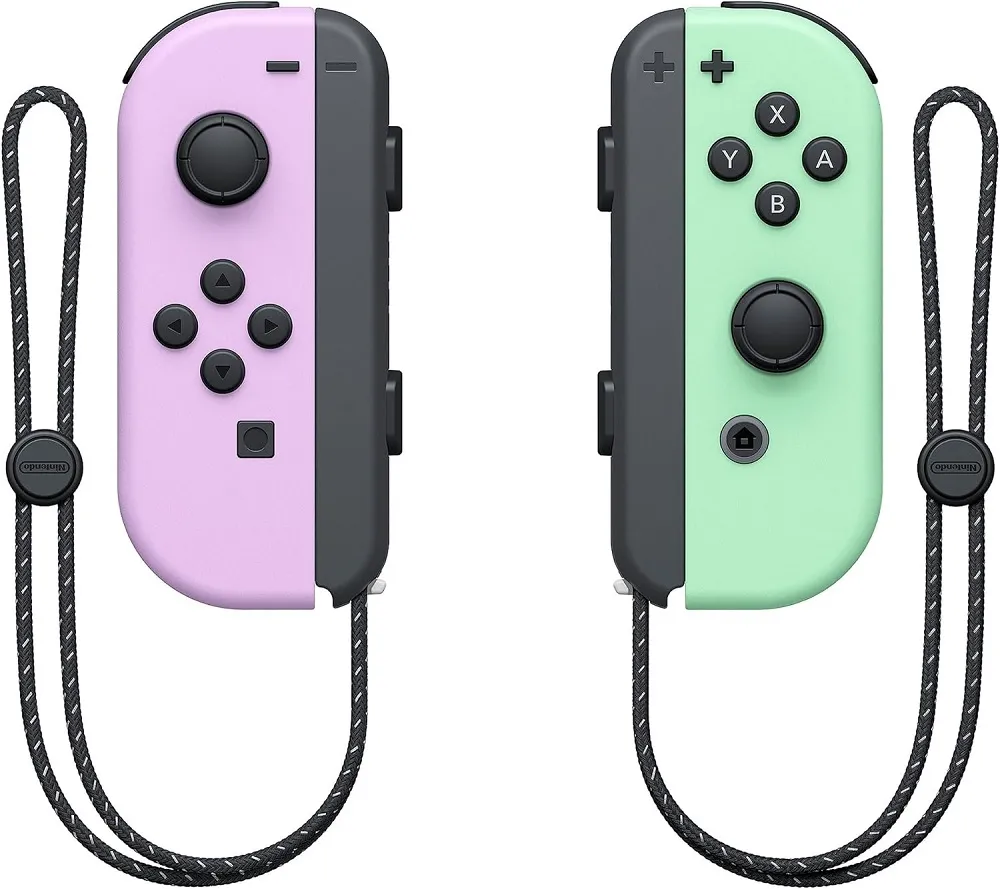 Controle Nintendo Joy-con L/r Hac-a-jawaf Roxo/verde Pastel