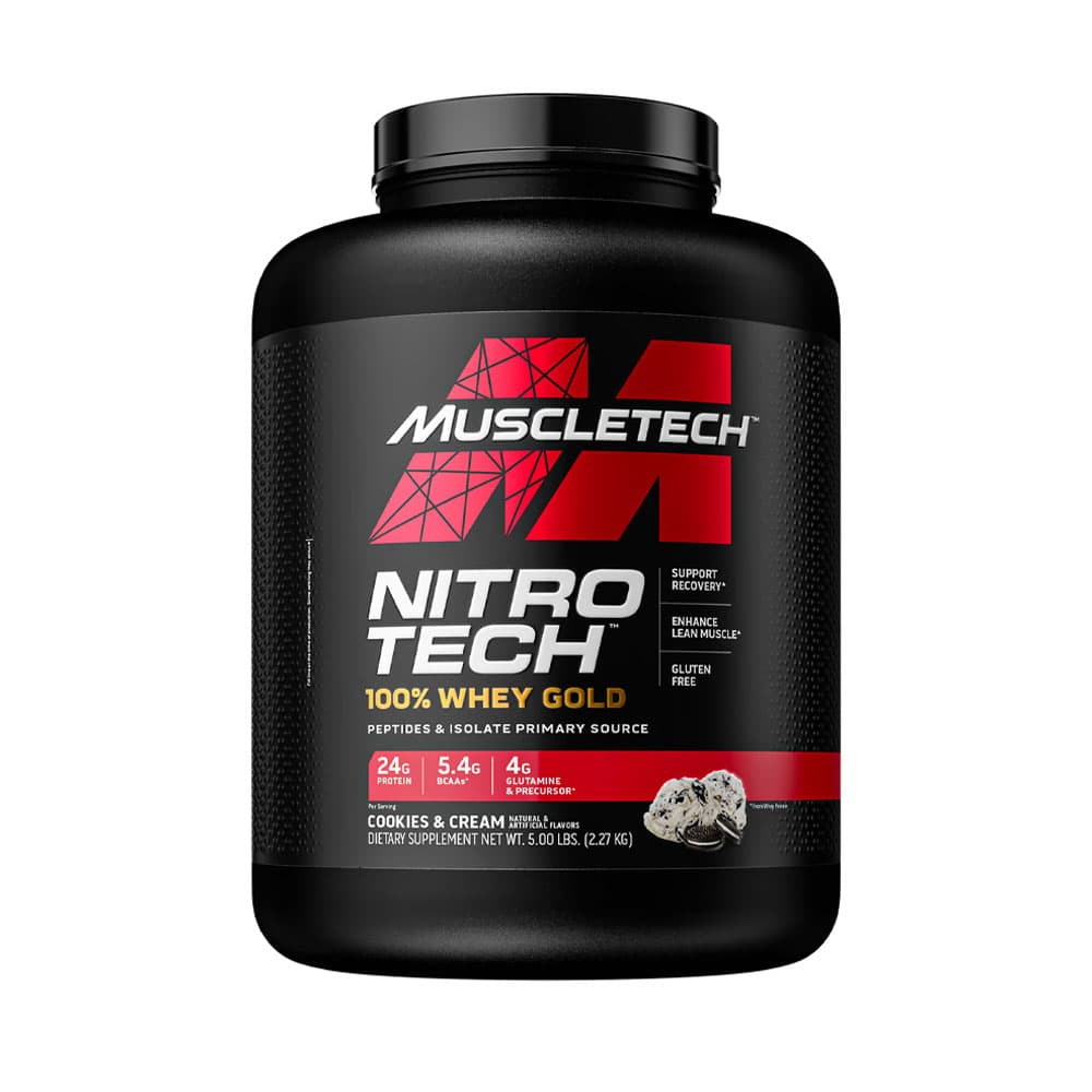 Suplemento Whey Protein Muscletech 100% Whey Gold Cookies Cream 5.53Lb