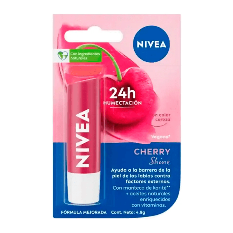 Bálsamo Labial Nivea Cherry Shine 4.8G