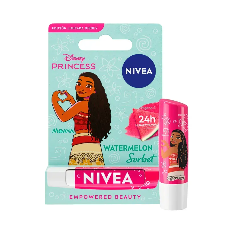 Bálsamo Labial Nivea Disney Princess Moana Sandía