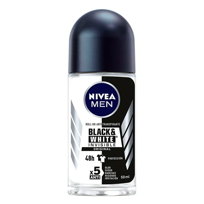 Desodorante Roll-on Nivea Black & White Invisible 50ml