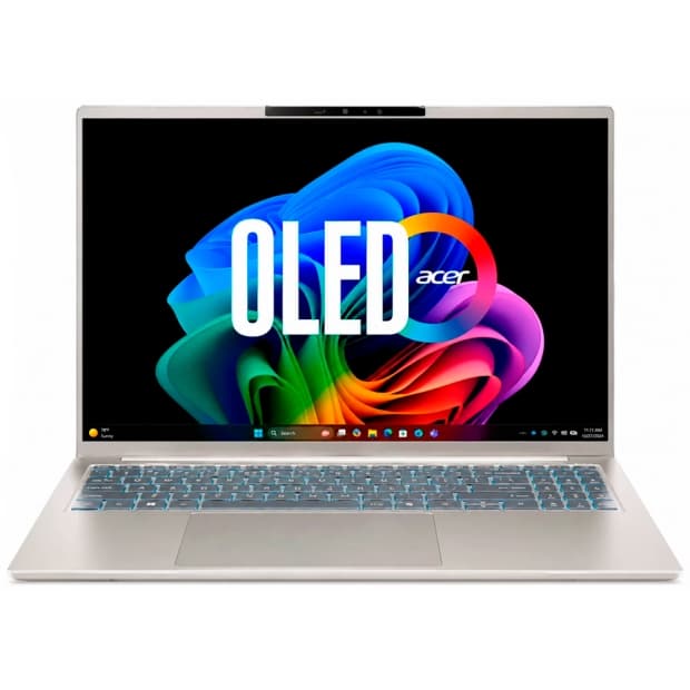 Notebook Acer Swift Go 16 Sfg16-I71T-51LC Intel Core Ultra 5 322 2.50Hz (4.40GHz) 16GB RAM 512GB SSD Tela 16" Wuxga (1920 X 1200) Windows 11 Home Prata
