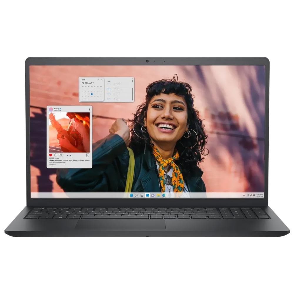 Notebook Dell 15 Dc15250 Intel Core 3 100U Tela 15.6 Full HD / 8GB RAM / 512GB SSD / Win11Home - Carbono Preto