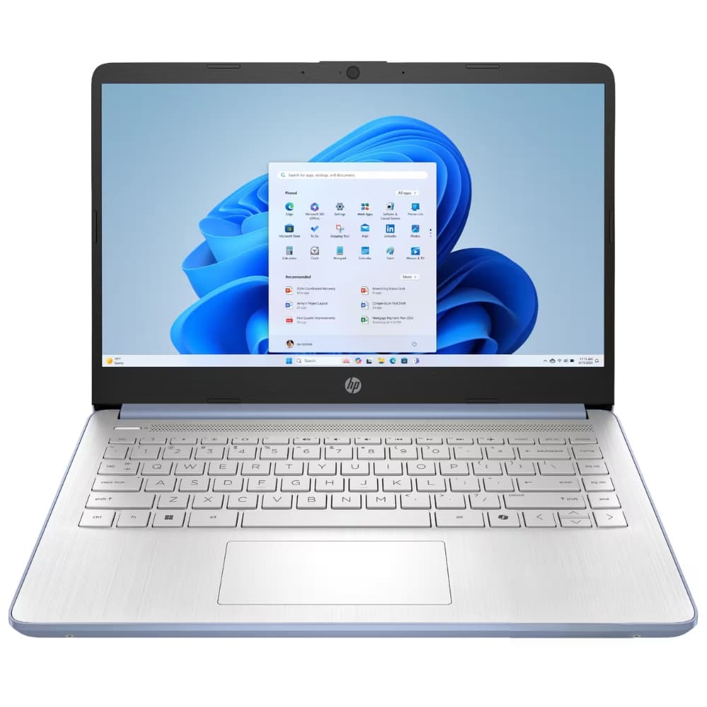 Notebook Hp 14-dq6102dx 14" Intel N150 4/128GB W11h Azul Céu