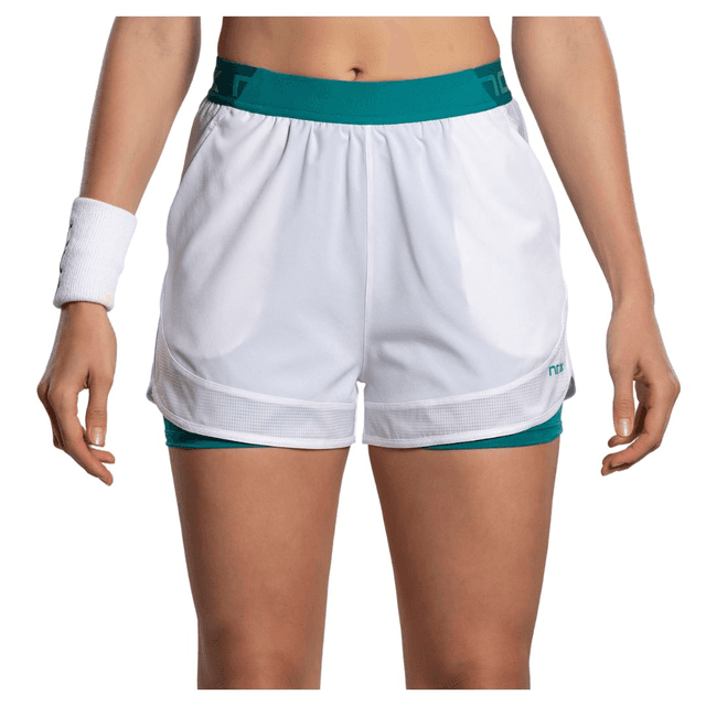 Short Feminino Nox Pro T26SSMSHWG (S) Branco/verde Tam. S