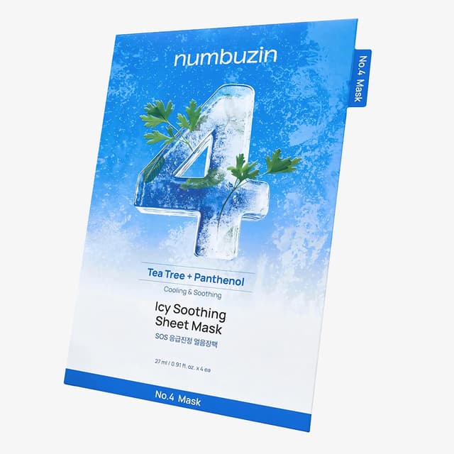 Máscara Facial Numbuzin No.4 Icy Soothing Sheet 27ml