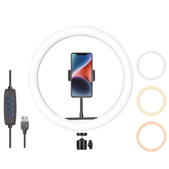 Kit de Iluminação Oberon Or-Pl300 12'' para Fotografia