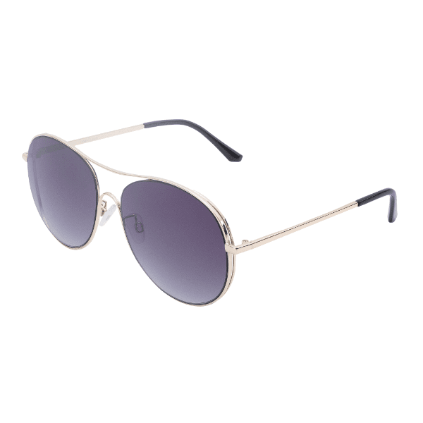 Óculos de Sol Feminino Daniel Klein DK4293P C1 Azul e Dourado