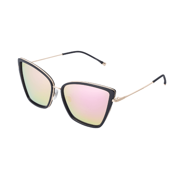 Óculos de Sol Feminino Daniel Klein Trendy Dk4198 C3 Dourado e Preto