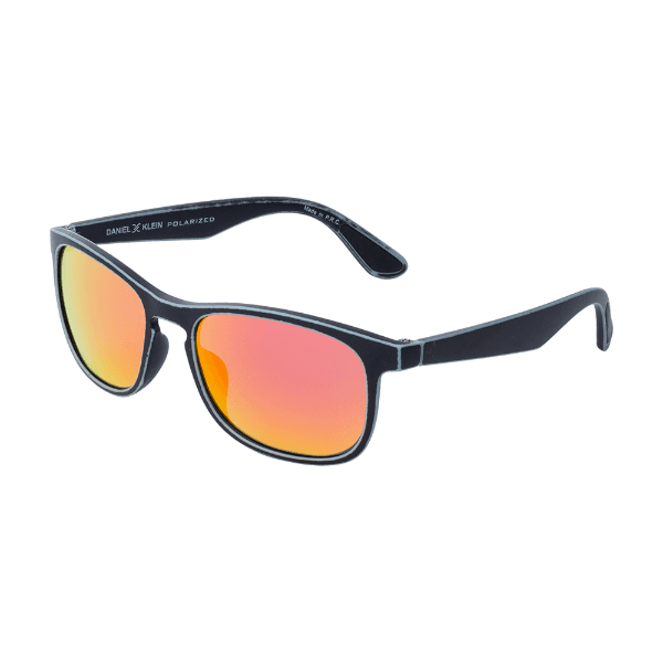 Óculos de Sol Masculino Daniel Klein Dk3168 C4 Preto e Laranja