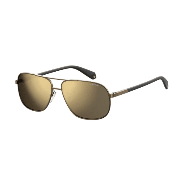 Óculos de Sol Polaroid Pld 2074/S/X Feminino Polarizado Tamanho 59-14-140 Armação de Metal Marrom e Preto