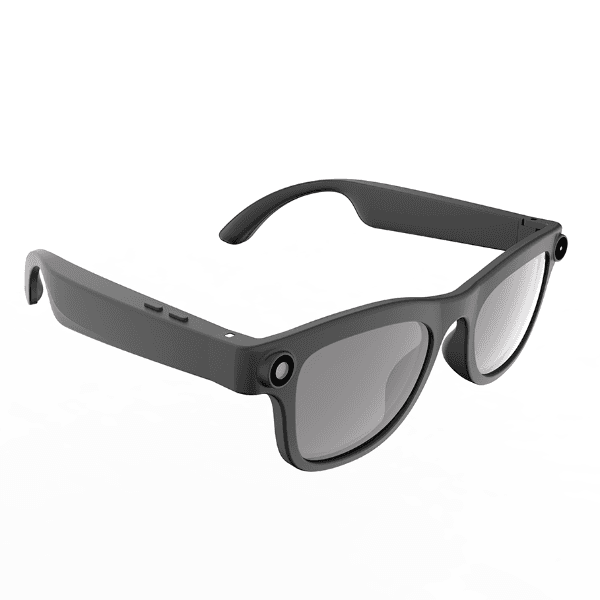 Óculos de Sol Smart Glasses Wk103 com Câmera / Microfone / WiFi / Bluetooth / Recarregável - Preto