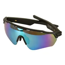 Óculos Esportivo Omsiyat Om-F01 Music Shield Preto+azul