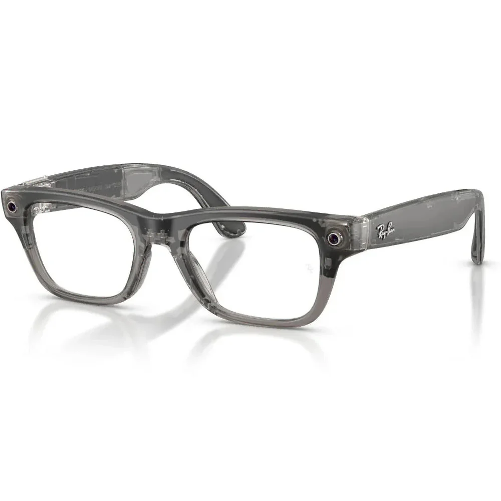 Óculos Ray Ban Meta Blayzer Optics Gen2 Rw7001 Transparente Fosco Gelo L/54mm