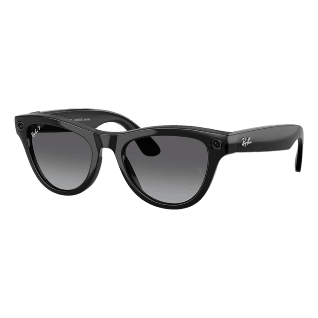 Óculos Ray-Ban Meta Skyler G2 Rw4014 F/SHINY Black L/POLAR Grad Graphi