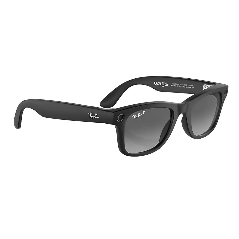 Óculos Ray Ban Meta Wayfarer Rw4006 F-Matte Black L-Polarized Gradient Graphite