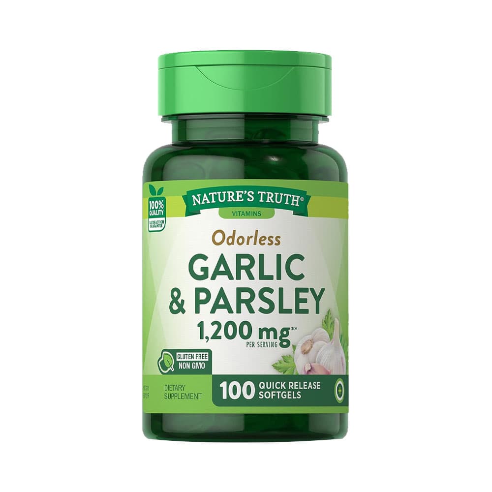 Cápsulas Softgel Nature's Truth Alho e Salsa Inodoro 100