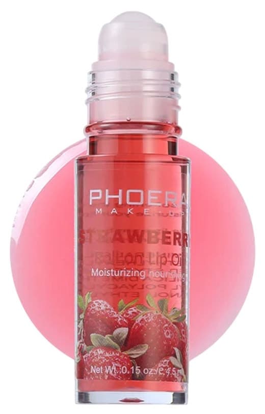 Óleo Labial Phoera Roll On Morango 4.5mL
