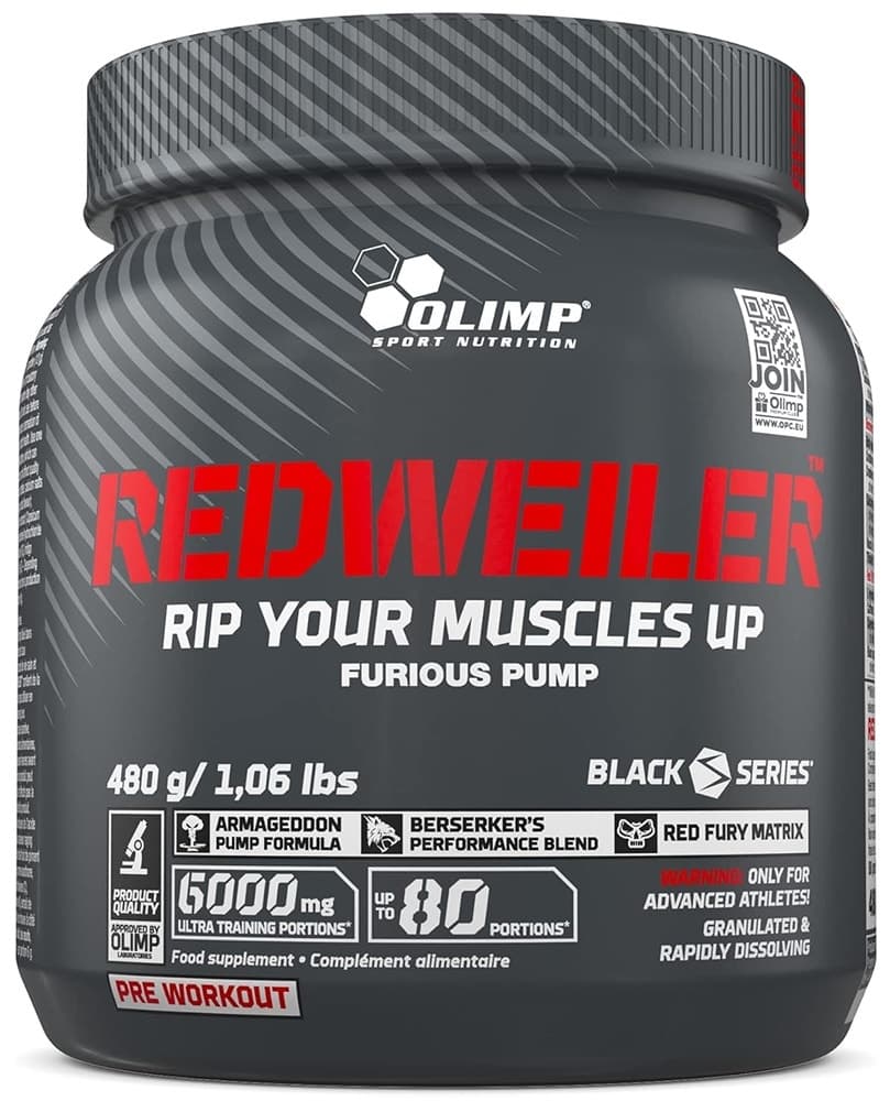 Olimp Sport Nutrition Redweiler 6000MG Suplemento Sabor Laranja - 480G