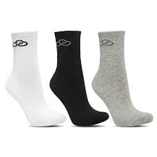 Meias Olympikus Media Oimsa81922 Tamanho 39-44 Branco Preto Cinza Tam. 39-44