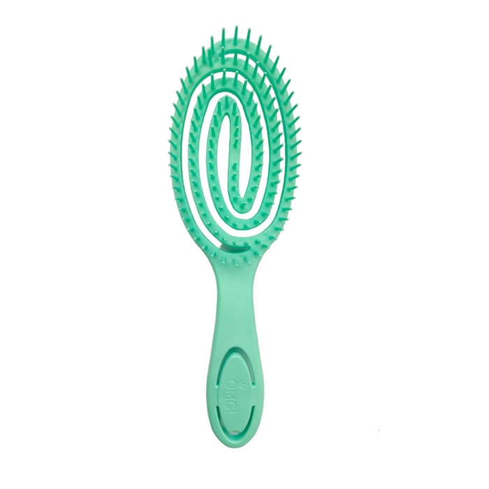 Escova Desembaraçadora Flexível Omg Wet & Dry Detangle Flex - Azul Claro