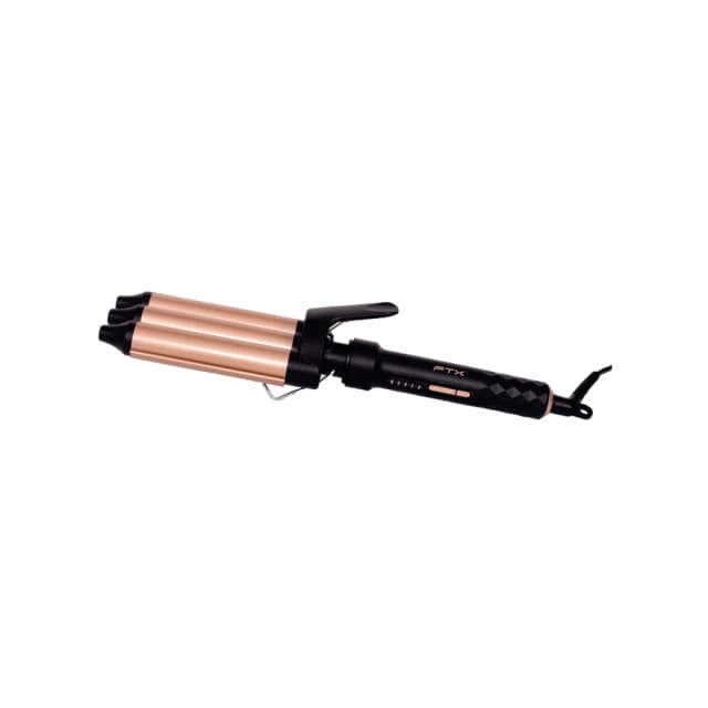 Ondulador de Cabelo Ftx Wave Styler 110W/Bivolt preto/rosa