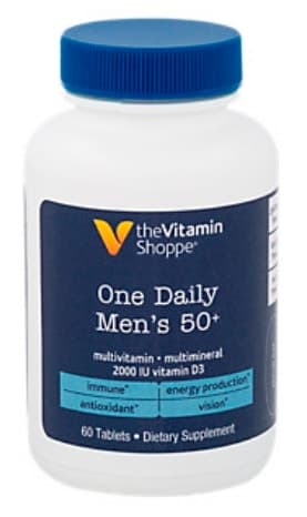 Suplemento Diário One Daily Men's 50+ The Vitamin Shoppe 180 Cápsulas