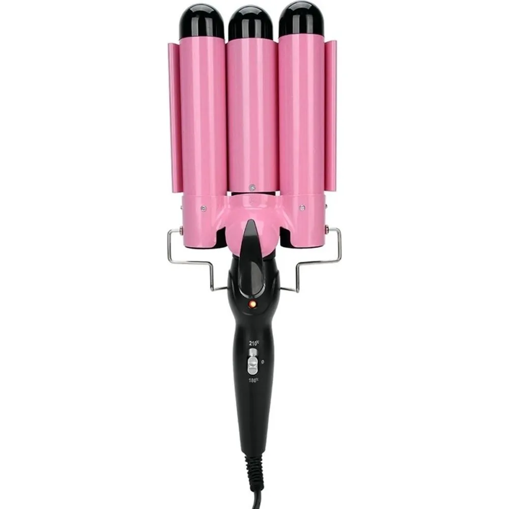 Modelador de Cabelo Onida On-2675 Tri Ondas 130W/Bivolt Preto/Rosa
