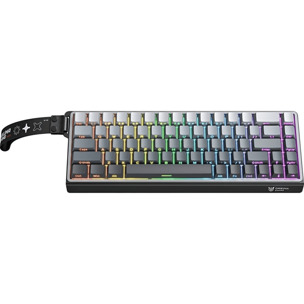 Teclado Onikuma Gaming G69 Interruptor Magnético RGB Preto/cinza