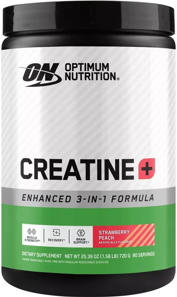 Suplemento Optimum Nutrition Creatine Strawberry Peach - 720G