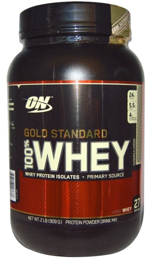 Whey Protein Optimum Nutrition Gold Standard 100% Cookies & Cream 27 Porções 2lb(909g)