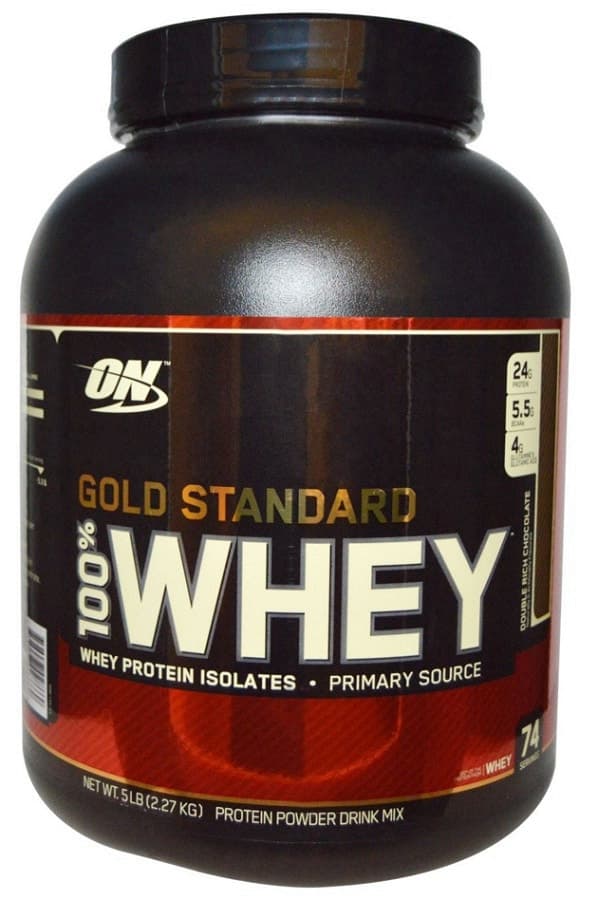 Whey Protein Optimum Nutrition Gold Standard 100% Double Rich Chocolate 74 Porções 5lb(2.27kg)