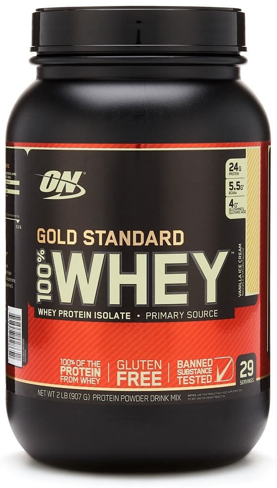 Whey Protein Optimum Nutrition Gold Standard 100% Sabor Baunilha Ice Cream 29 Porções (907G)