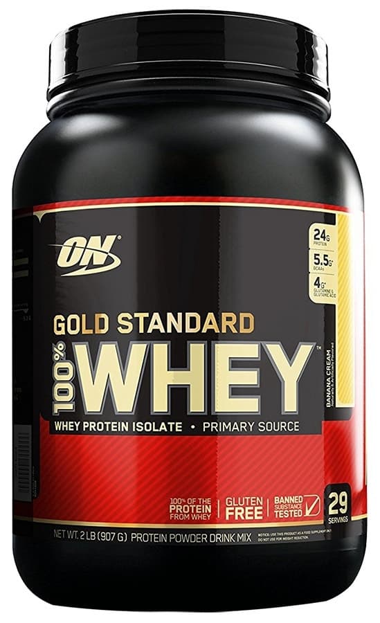 Suplemento de Proteína Optimum Nutrition Gold Standard Whey Sabor Banana Cream 907G