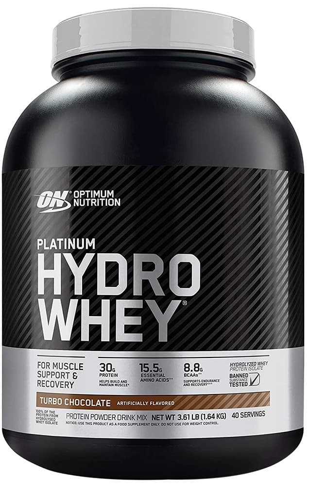 Whey Protein Isolado Hidrolisado Optimum Nutrition Platinum Hydro Turbo Chocolate - 1.64Kg