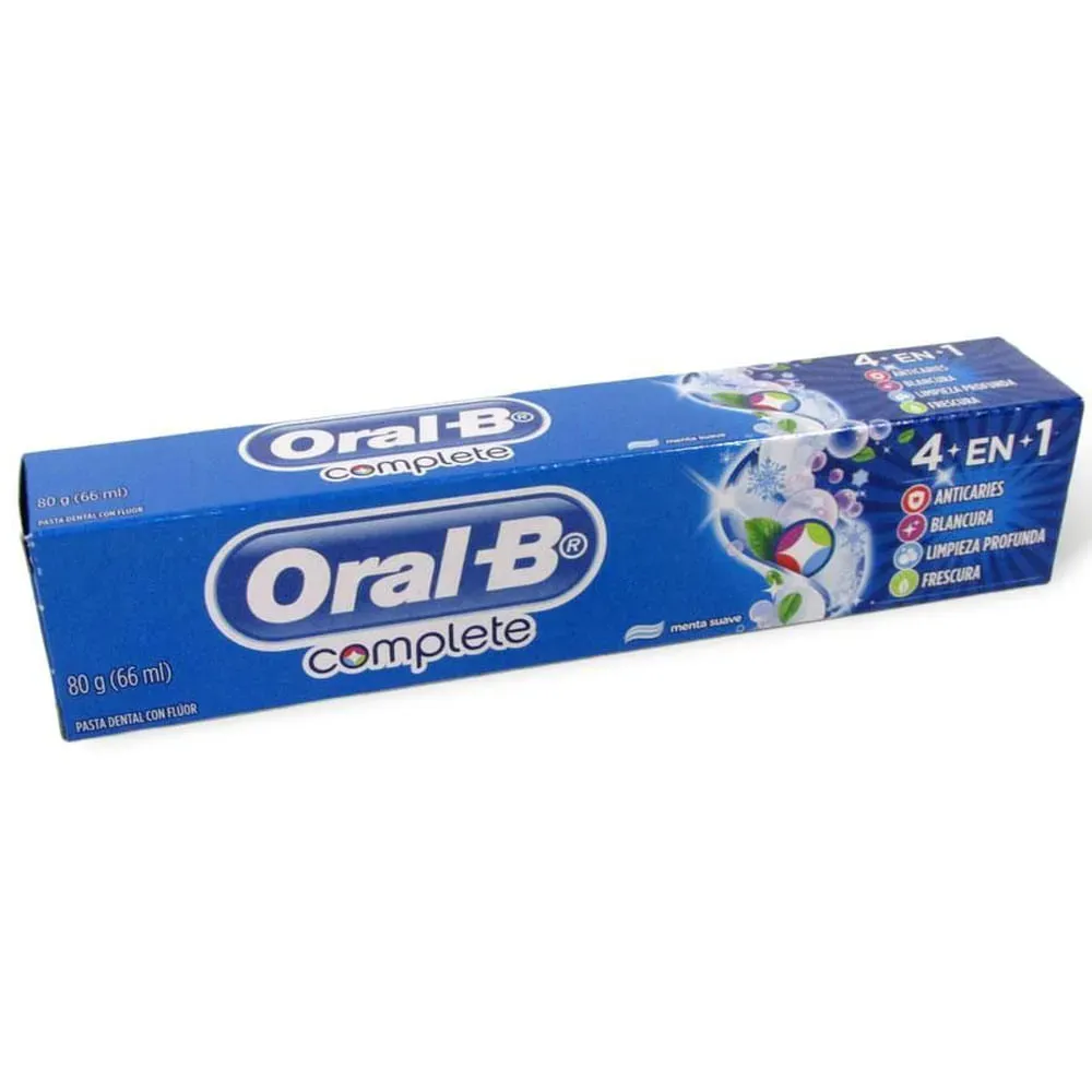 Creme Dental Oral-B Menta Suave 66ml 80G
