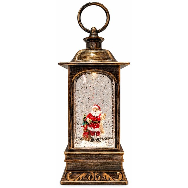 Original Adorno Navideño Lampara Papa Noel Leyendo MZ-680 USB 23X9X9CM