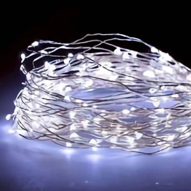 Luz Navideña de Alambre de Cobre K44000 USB 2MTS Branco