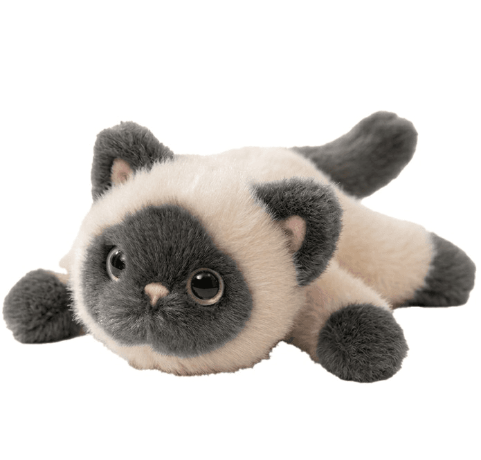 Pelúcia Original com Imã Gato Siamês Mz-354 Cinza